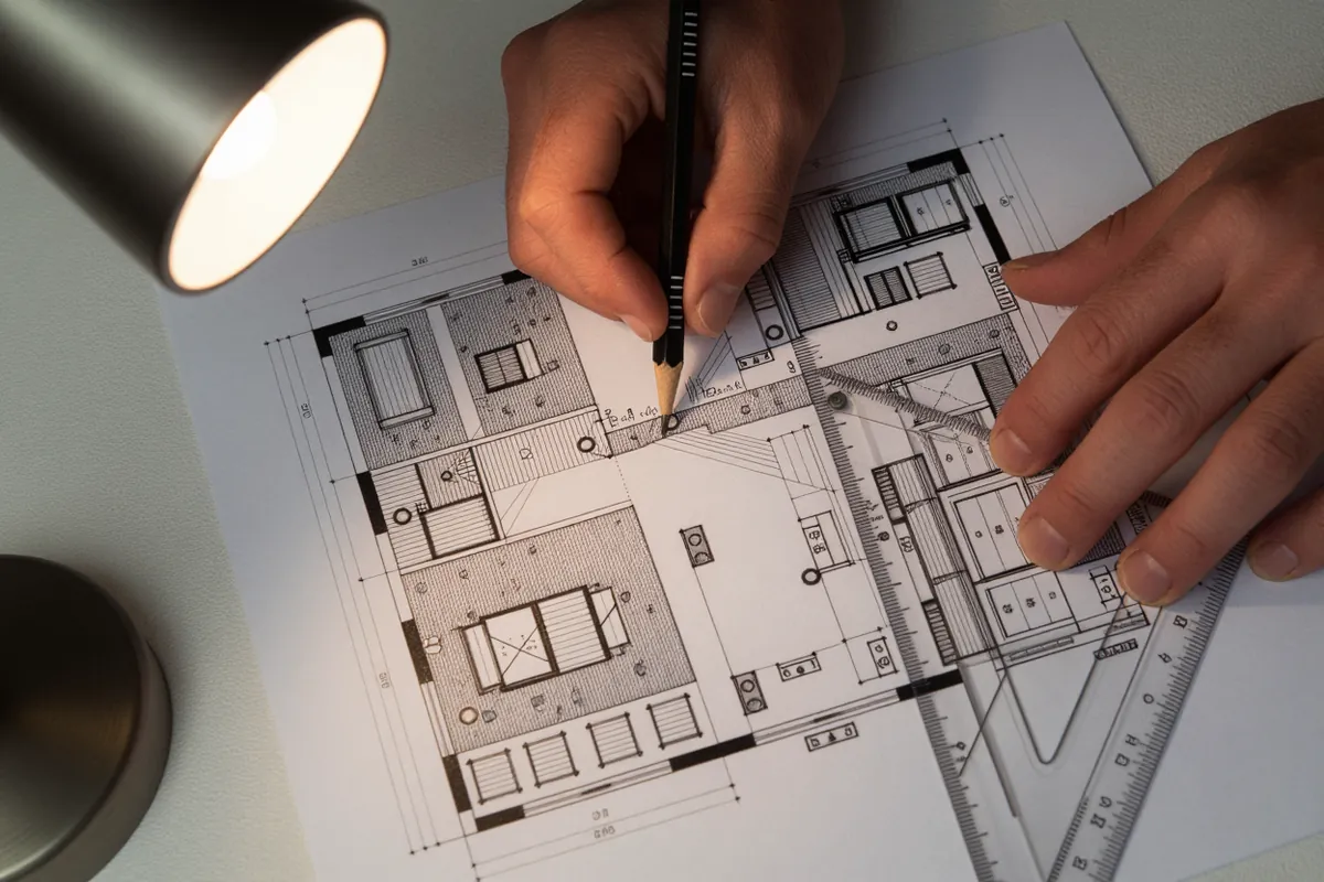 Measuring a floor plan with a scale ruler: where a reliable estimate starts
